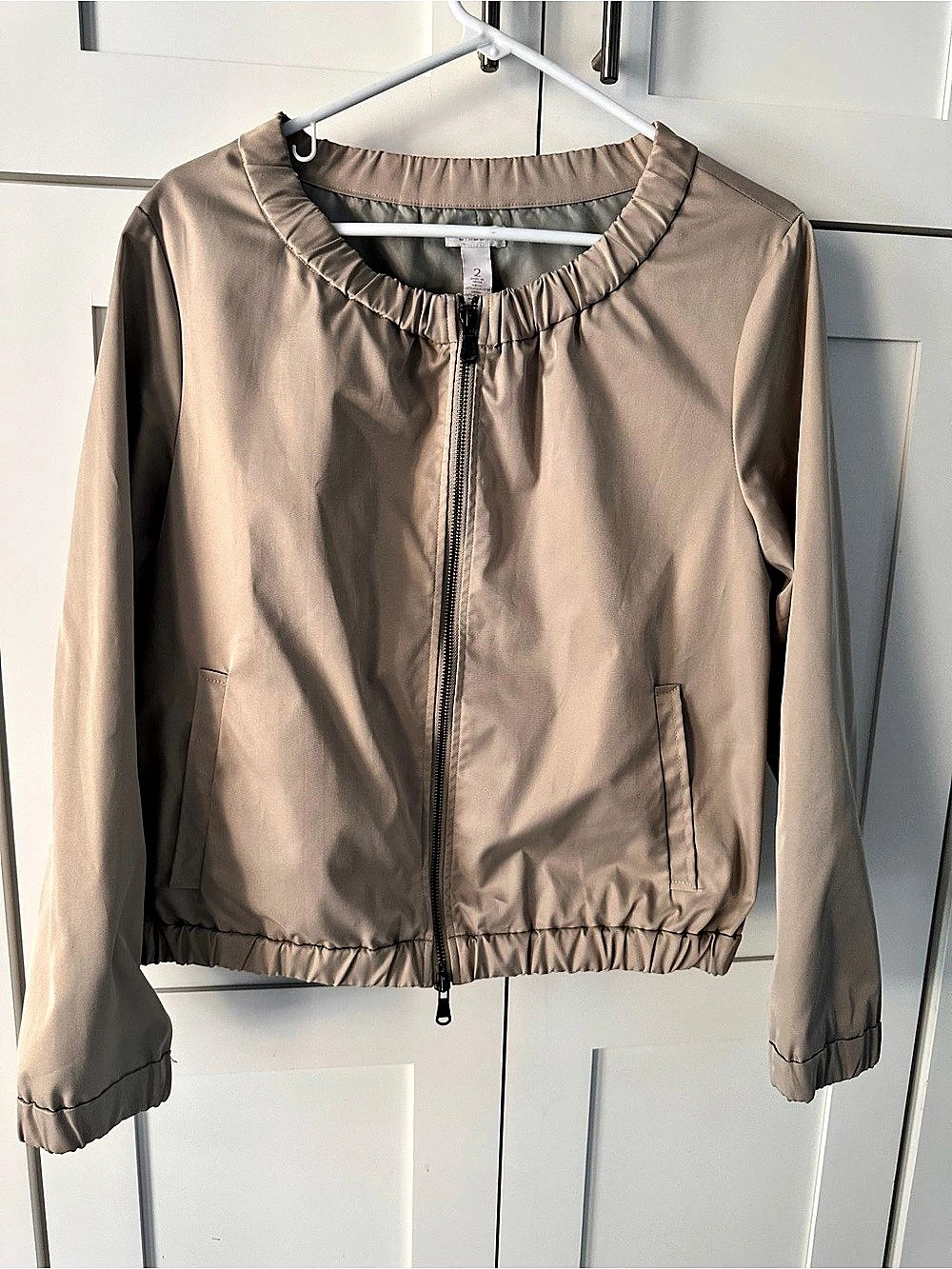 Chico's Women's Zip Front Bomber Jacket Size 2